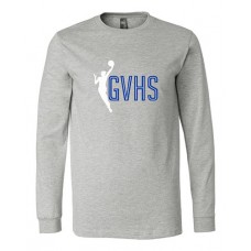 GV 2022 Girls Basketball Bella Canvas Long-sleeved T PLAYER (Athletic Grey)